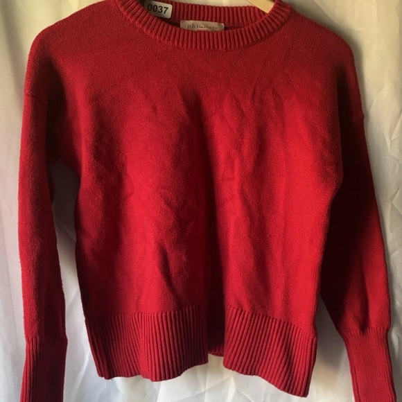 Philosophy Sweaters - Philosophy Vibrant Red Crew Neck Sweater